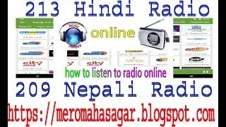213 hindi Radio and 209 Nepali Radio Channel Listen to free online radio from all over the world.