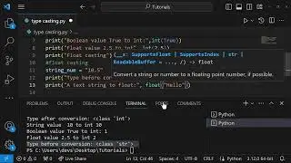 Introduction to Python : String, Integer, Float, List, Tuple, Set and Dictionary Type Casting