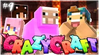 I TELEPORTED TO YAMMY AND LIZZIE'S WORLD?! | EP 9 | Crazy Craft 3.0 (Minecraft Youtuber Server)