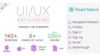 Antiqueruby React Native Material Design UI Components | Codecanyon Scripts and Snippets