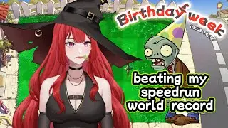 【Plants Vs Zombies】challenging my speedrun record in full game【Gwyn Airi| Project Kavvaii】