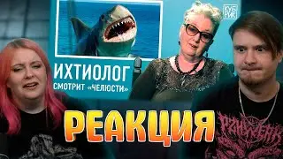 РЕАКЦИЯ НА Ихтиолог разбирает сцены из фильмов «Челюсти», «Аквамен», «Пираты Карибского моря»