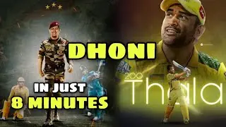 DHONI whole life in 8 minutes  #msdhoni #msd #facts