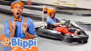 Blippi Explores A Go Kart! | Learn About Engines & Numbers For Kids | Educational Videos for Kids