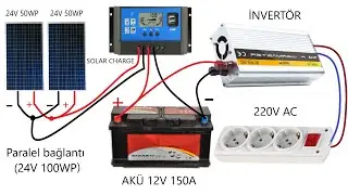 Bedava elektrik üretme - Güneş paneli bağlantısı nasıl yapılır - Solar free energ