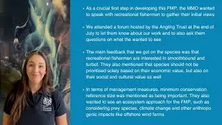 Initial recreational angling engagement feedback on the Channel demersal NQS FMP