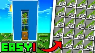 🦅 Minecraft Bedrock 1.19 | BEST AUTOMATIC BAMBOO FARM TUTORIAL!