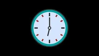 Broken Clock Animation | 1280x720 + 60 fps + sound