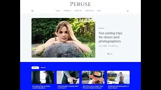 Peruse Feminine Blog Theme Video Documentation | TemplateSell