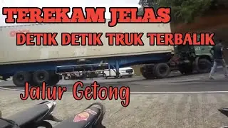 Truk container terbalik di jalur gentong tasikmalaya | TEREKAM JELAS |