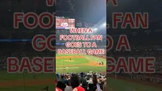 When a #NFL diehard accidentally goes to a #MLB game #shorts