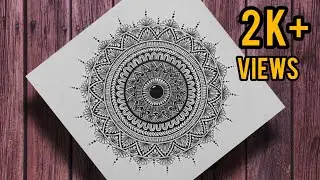 Circle mandala art | beautiful easy mandala for beginners