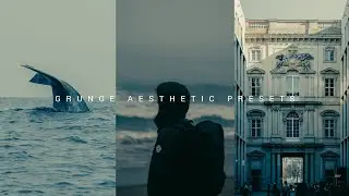 Dark grunge aesthetic Lightroom tutorial - Presets 