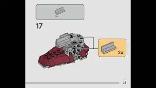 Building instructions for 75344, Boba Fett's Starship™ Microfighter, LEGO® Star Wars™