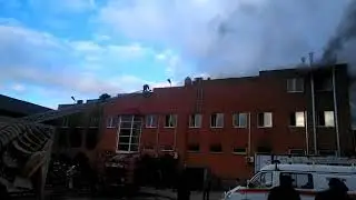 Пожар на хлебопекарне в Шахтах