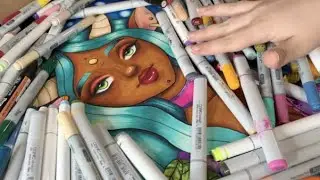 Drawing With All My Copic Markers!?!