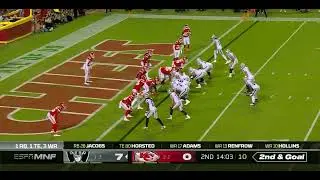 🔥 Derrick Carr to Josh Jacobs Touchdown ‼️ #kansascitychiefs  #lasvegasraiders