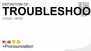 TROUBLESHOOTING meaning, definition & pronunciation | What is TROUBLESHOOTING? | How to say TROUBLE