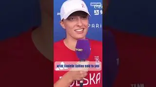 Iga commenting🎤on Danielle Collins post-match behaviour, Paris🇫🇷31.07.2024 #igaswiatek