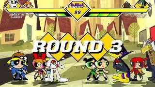 MUGEN: Danger Mouse & The Powerpuff Girls Vs  Count Duckula & The Rowdyruff Boys
