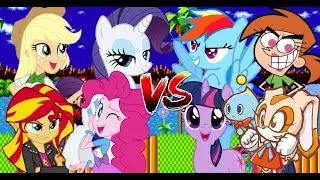 MUGEN Request 571: EPinkiePie, EvilSunset, EApplejack, Rarity VS Twilight, Vicky, Cream, RainbowDash