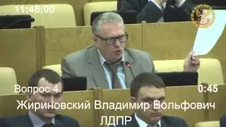 Жириновский: Почему вы пишите слово 