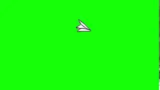 paper plane Green Screen By Zaggazag