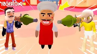 Wilson Bebo ve Deli Kasap 😱 Hello Neighbor Baby in Yellow in Roblox