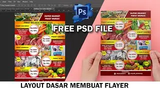 cara membuat layout flyer | brosur promosi