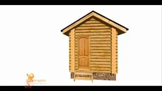 Проект бани 2.5 на 3.5 из сруба 