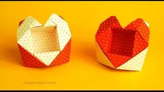 How to Fold an Origami Valentine Heart-Box