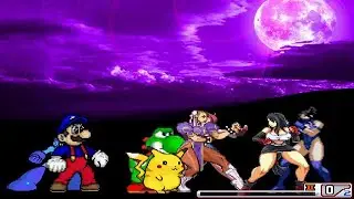 Team andersonkenya1 vs Team OmegaFireDog MUGEN Request 4v4 Battle!!!