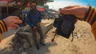 Kathmandu Street Photography POV in Harsh Light Conditions