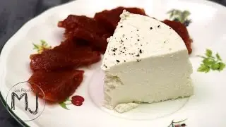 Almond cheese with quince jam: 100% homemade recipe