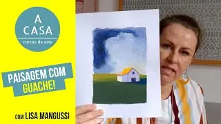 Paisagem com Tinta Guache