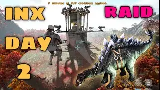 Ark PvP INX Day 2 Raiding In Hardest Server With 1000 hours