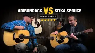 Adirondack VS Sitka Spruce Tops - Martin HD-28 Comparison Video!