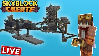 Prepearing for NEW Farms :: Minecraft Skyblock With The Create Mod