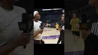 Rae Burrell interviewing Rickea Jackson