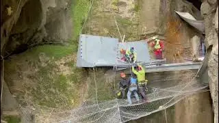 Installazione passerella al Parco Grotta Cascata Varone