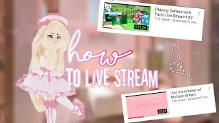 HOW TO LIVESTREAM ROBLOX ON PC/LAPTOP (EASY)💫