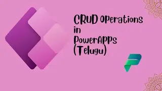 CRUD operations in canvas #Powerapps  explained in Telugu