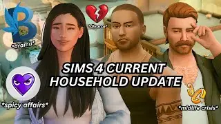 Here's my Sims 4 current messy household, filled with cheating scandals 👀🍵| Sims 4 Current Household
