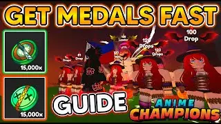 HOW TO FARM MEDALS FAST WITHOUT USING CHEST KEYS | SOLO AOT IMPOSSIBLE RAID TIPS In Anime Champions