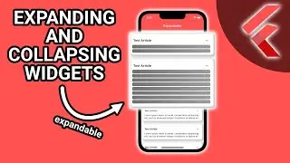 Flutter Tutorial - Expanding & Collapsing Widgets (expandable) #Flutter #AppDevelopment