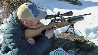 PCP Kuzey K90 к.5.5 - Стрельба пулями Люман 1,5 г на 55 м