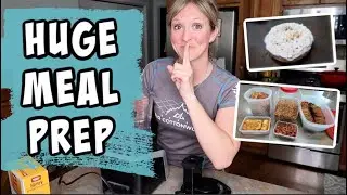 EASY, MASSIVE MEAL PREP | LARGE FAMILY MEAL PREP ON A BUDGET | FRUGAL FIT MOM COOK WITH ME