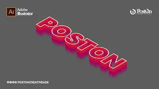 3D ISOMETRIC TEXT EFFECT  | Adobe Illustrator (Tutorial)
