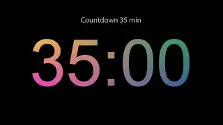 35 min Simple Quiet Countdown Timer. No Sounds. No Music.