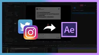 Bring INSTAGRAM and TWITTER Posts Into Adobe After Effects!